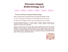 Tablet Screenshot of princetonintegralendocrinology.com